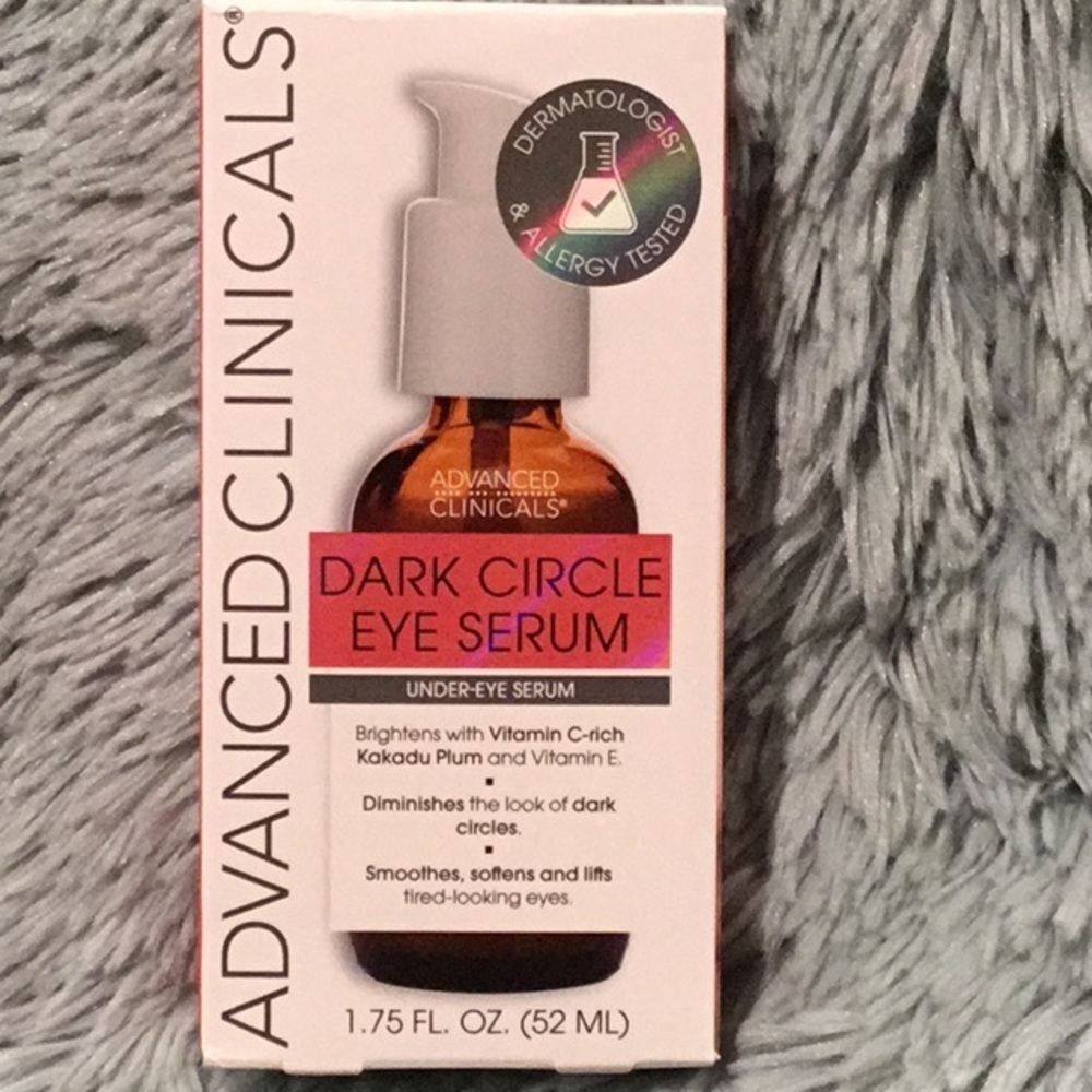 Advanced Clinicals Dark Circle Eye Serum with Vitamin C & E in 1.75 fl. oz.